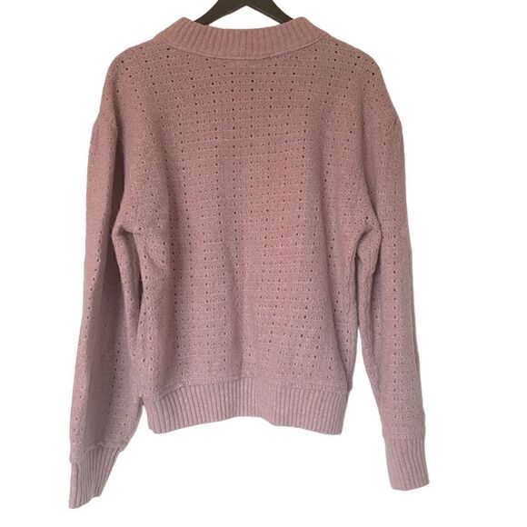 KORI Mock-neck Oversized Dusty Pink Sweater - Picture 2 of 5